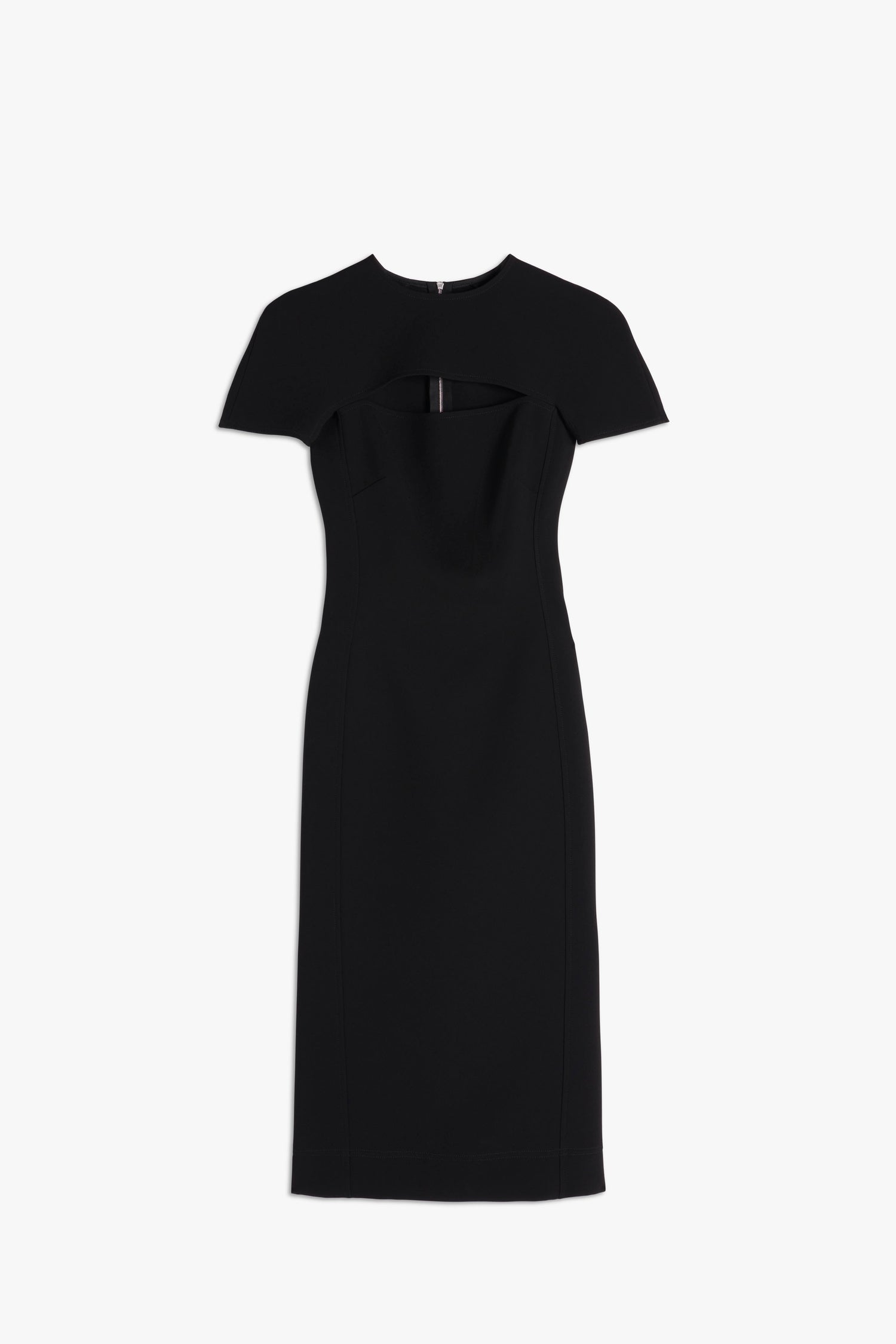 Peekaboo Fitted T-Shirt Dress in Black ...